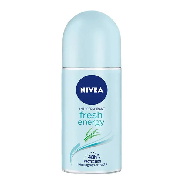 مام رول ضد تعریق زنانه نیوا Fresh Energy حجم ۵۰ میلی لیتر اصل آلمان ا Nivea Fresh Energy Deodorant Roll-On For Women 50ml