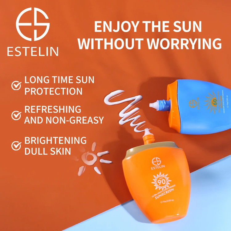 ضدآفتاب استلین ضدچروک فوق سبک spf90 +++PA Estelin Ultra-Light & Anti-Wrinkle Sunscreen SPF90 +++PA
