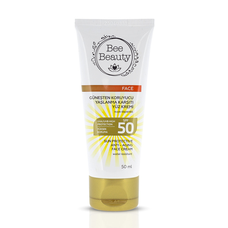 کرم ضد آفتاب صورت ضد پیری بی بیوتی SPF50 Be beauty