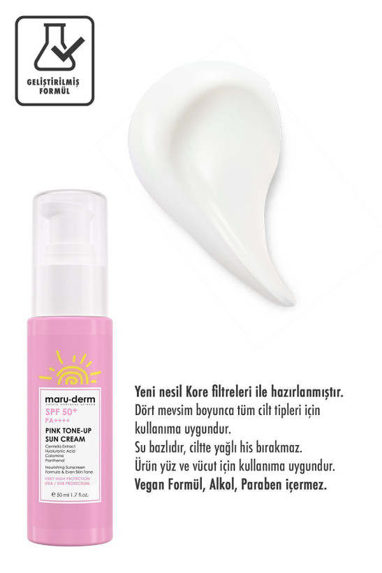 ضدآفتاب SPF 50+ پینک تون آپ مارودرم
