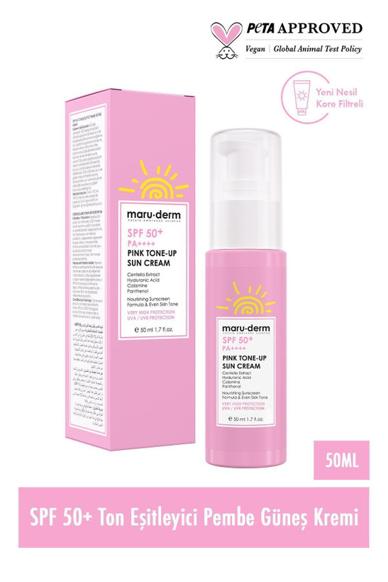 ضدآفتاب SPF 50+ پینک تون آپ مارودرم