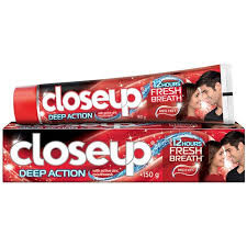 خمیردندان کلوزآپ Closeup Deep Action Red وزن 123 میلی لیتر