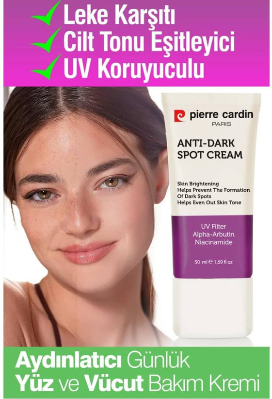 کرم ضد لک پیرکاردین pierre cardin حاوی نیاسینامید و آلفا آربوتین حجم