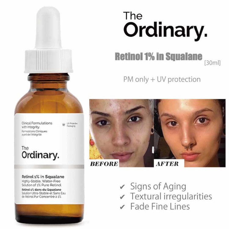 سرم رتینول اوردینری غلظت 0.1% حجم 30 میل The Ordinary Retinol In Squalane
