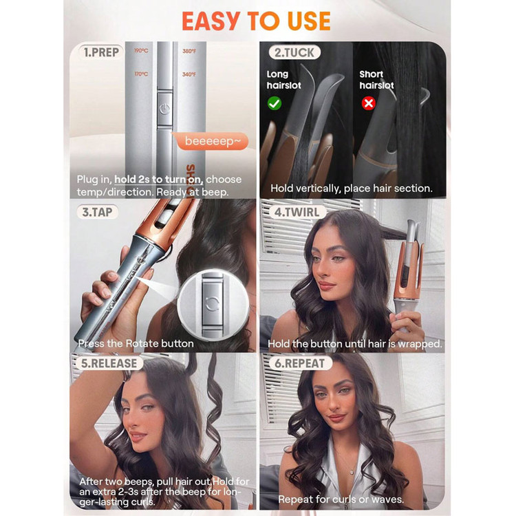 دستگاه کرلی مو جادویی شیگلم Sheglam سایز 32mm