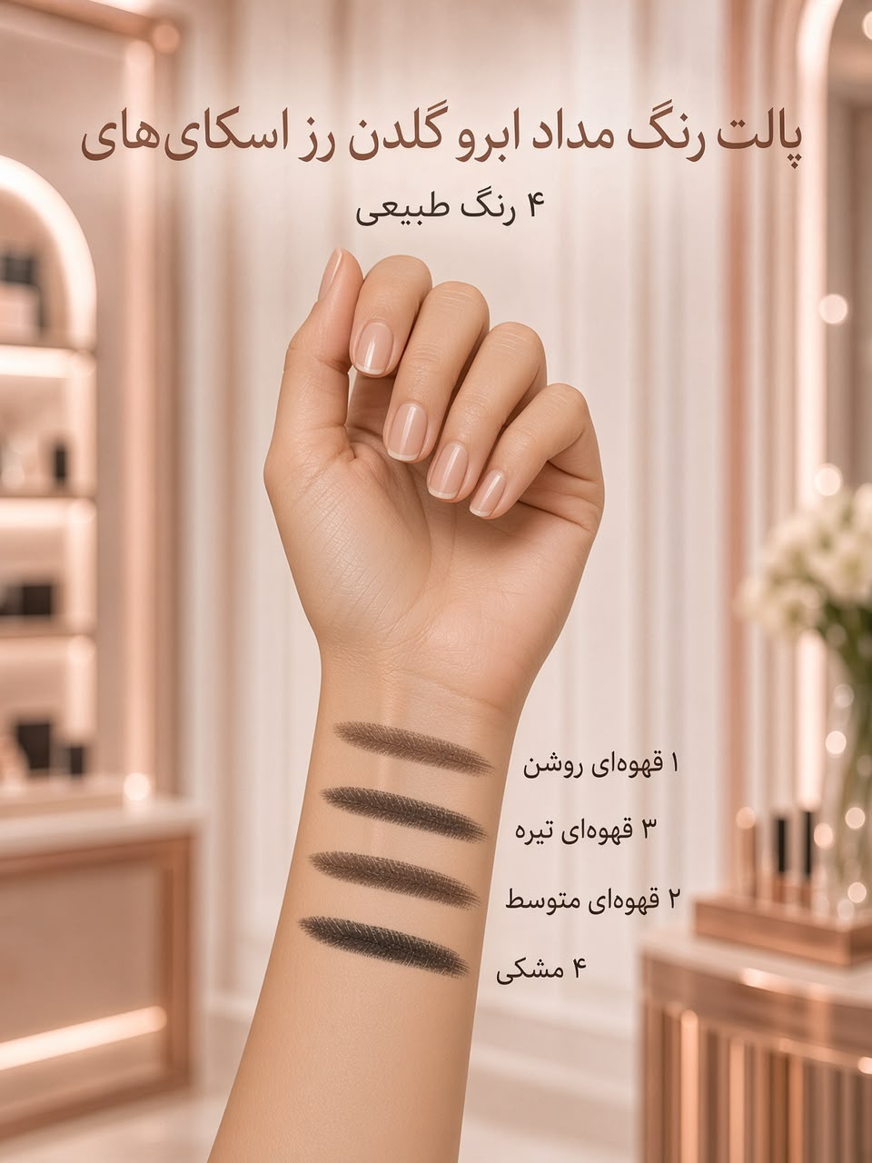 مداد ابرو براش دار برند SKY HIGH