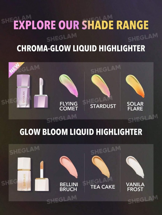 هایلایتر مایع شیگلم SHEGLAM Chroma-Glow Bloom Liquid